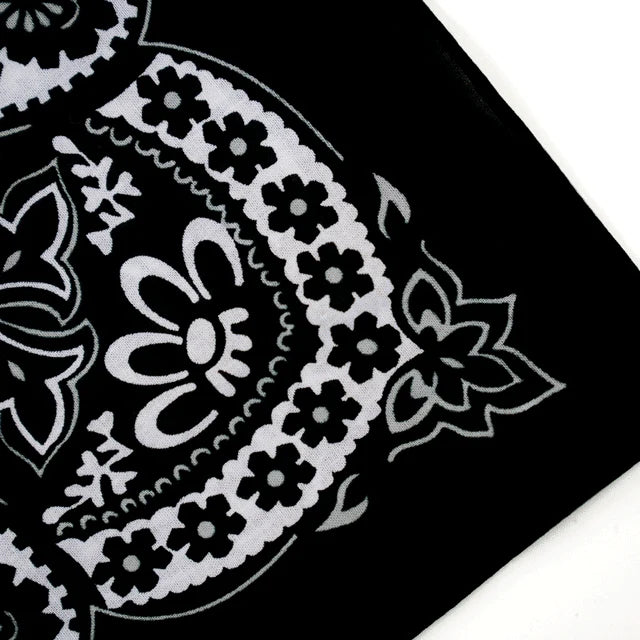 Mexican Design Black Bandanna